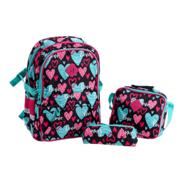 16 Inch Backpack 3 Pcs Set - Love